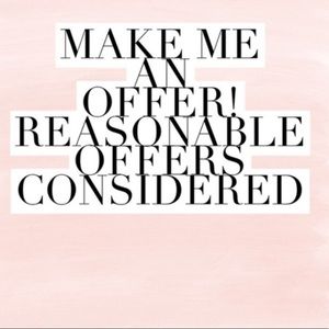 Hey lovely’s, reasonable offers are considered 🤗